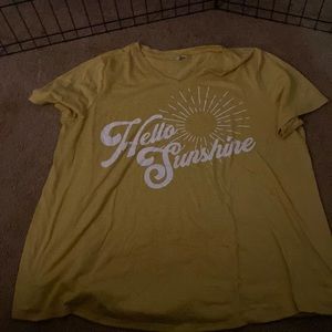 Yellow cute summer T-shirt